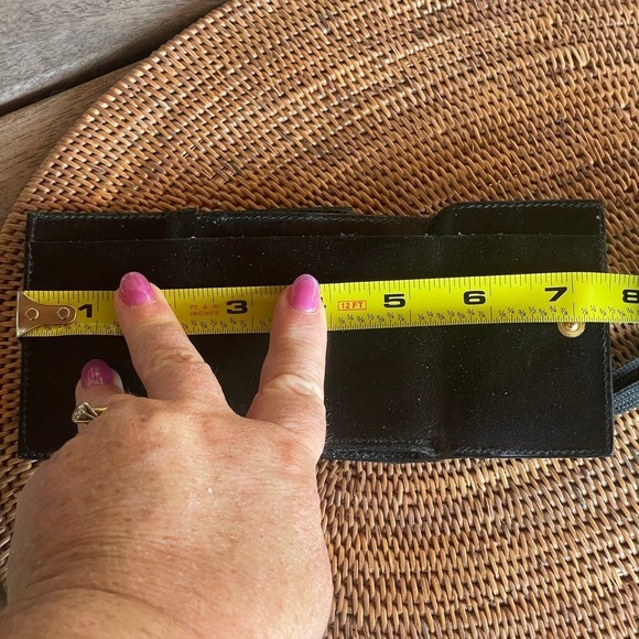 MANNELLI Florence Tri-Fold Black Small Wallet - Picture 9 of 16